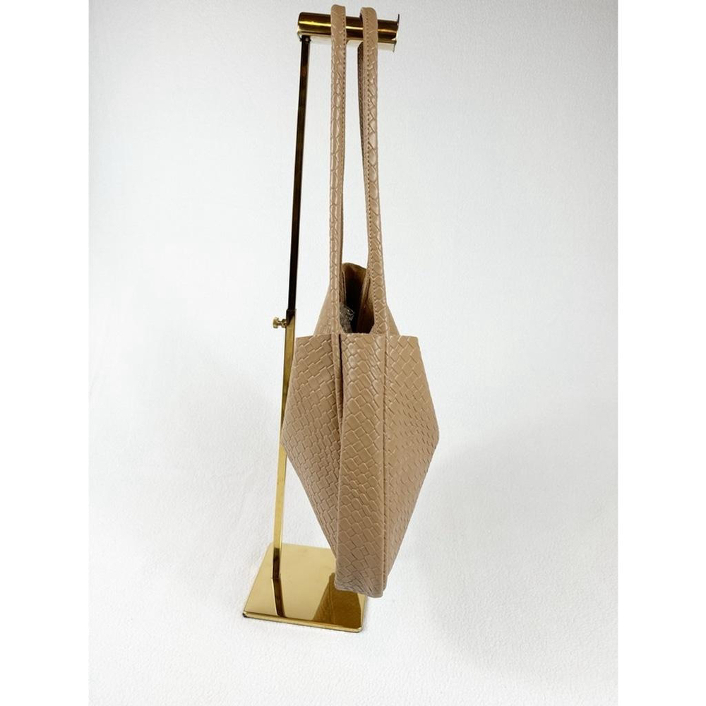 Vintage-Style Tan Woven Shoulder Bag – New Without Tags - Picture 3 of 5
